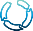 Icon with circular arrows